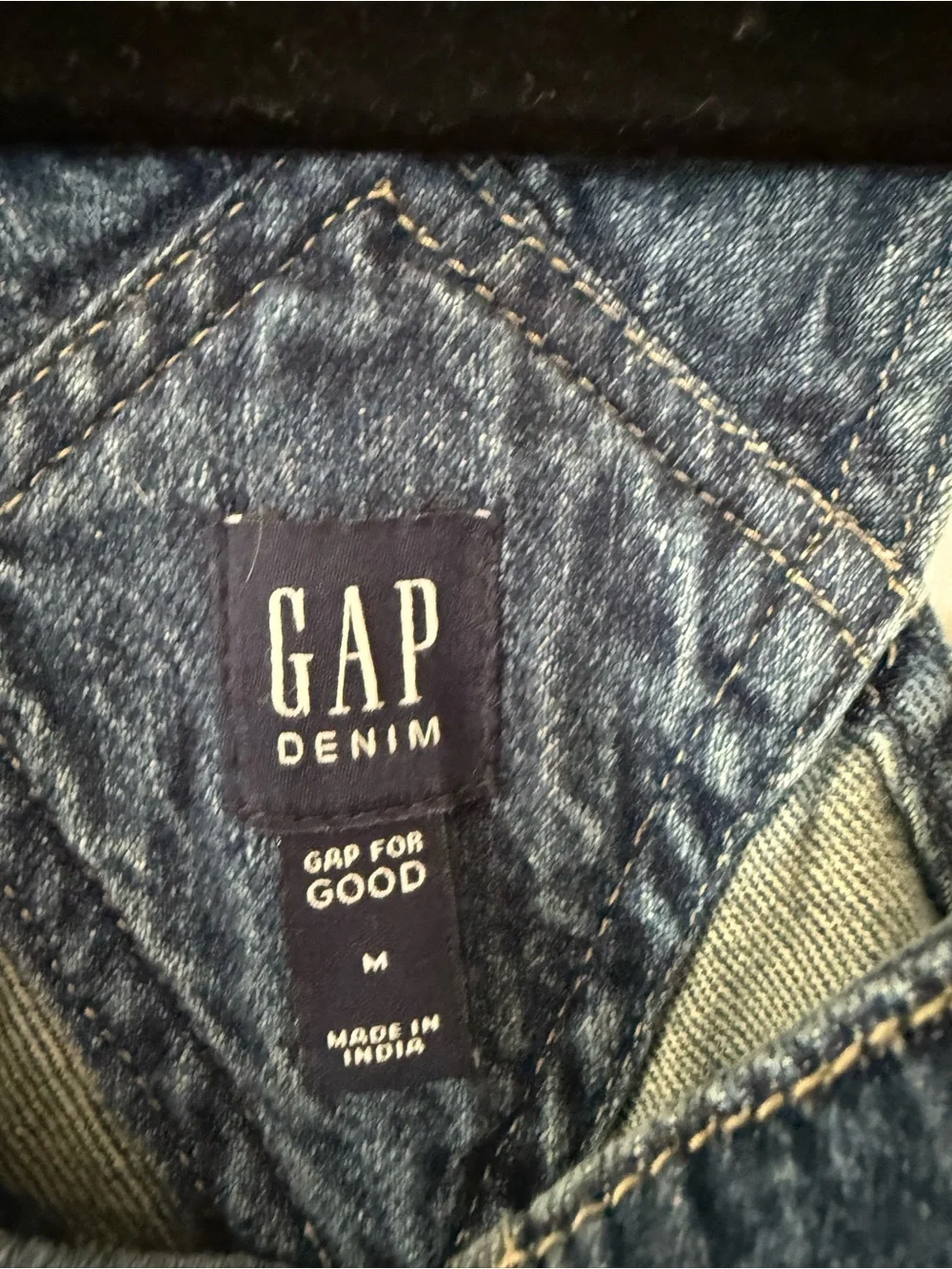 Girl’s GAP Denim Short Overalls - Blue-Medium